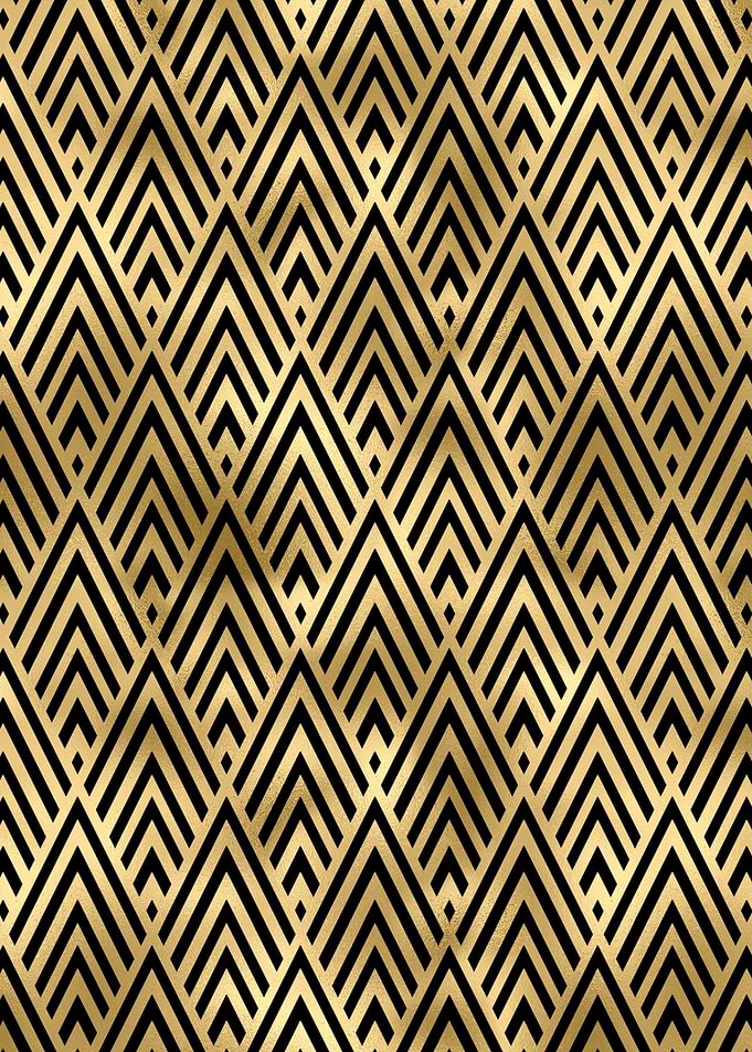 Dreiecke Gold schwarz