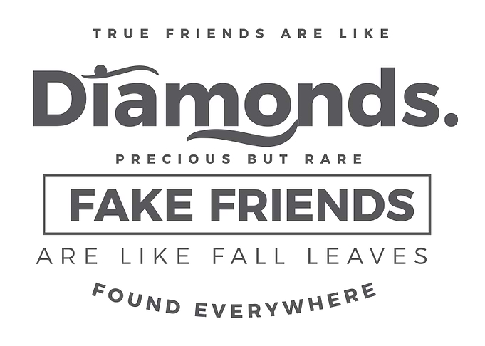 True friendship is like a
