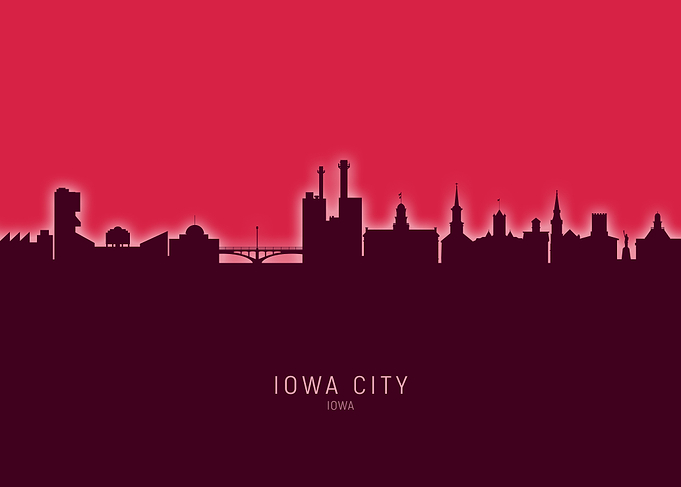 Iowa City Skyline Iowa