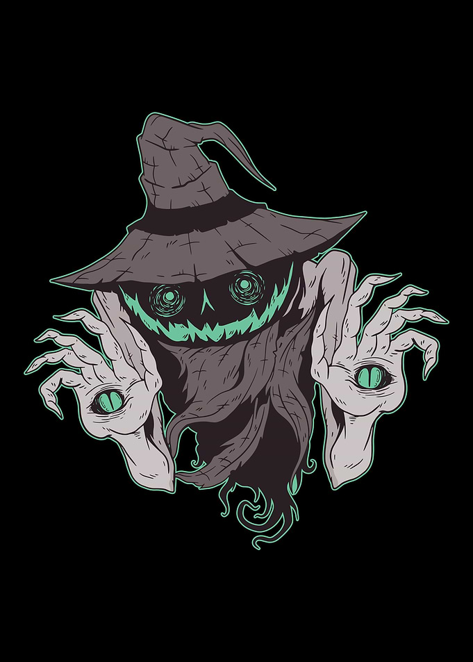 Creepy Halloween pumpkin