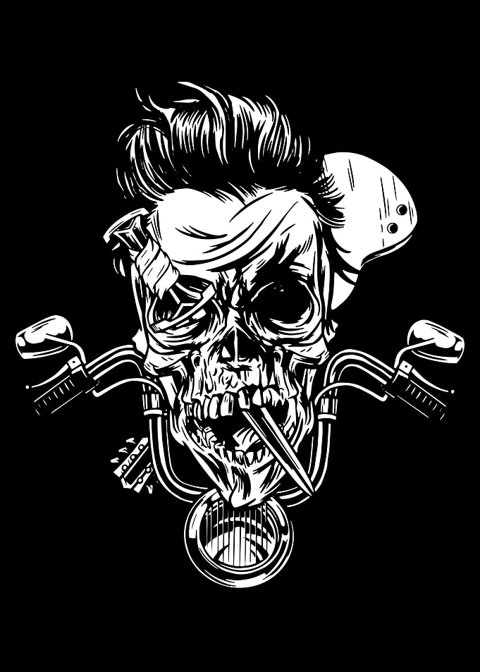 Motorcycle Skull