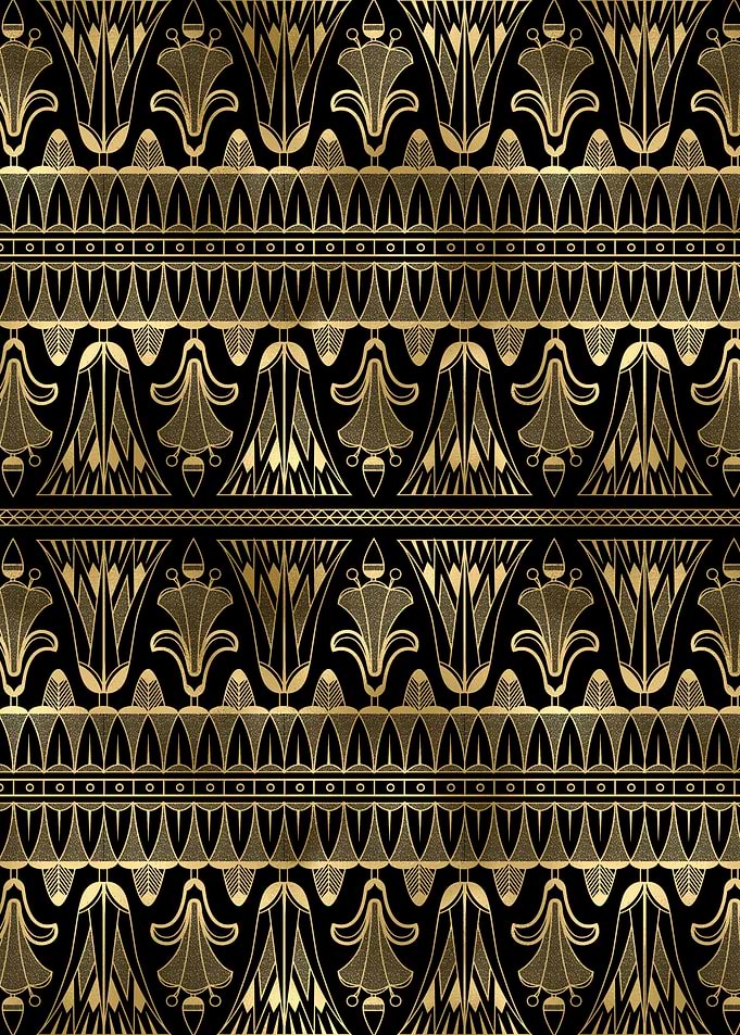 Deko Wandbild Gold Schwarz