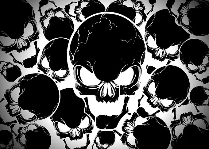 Cracked Skulls Pattern