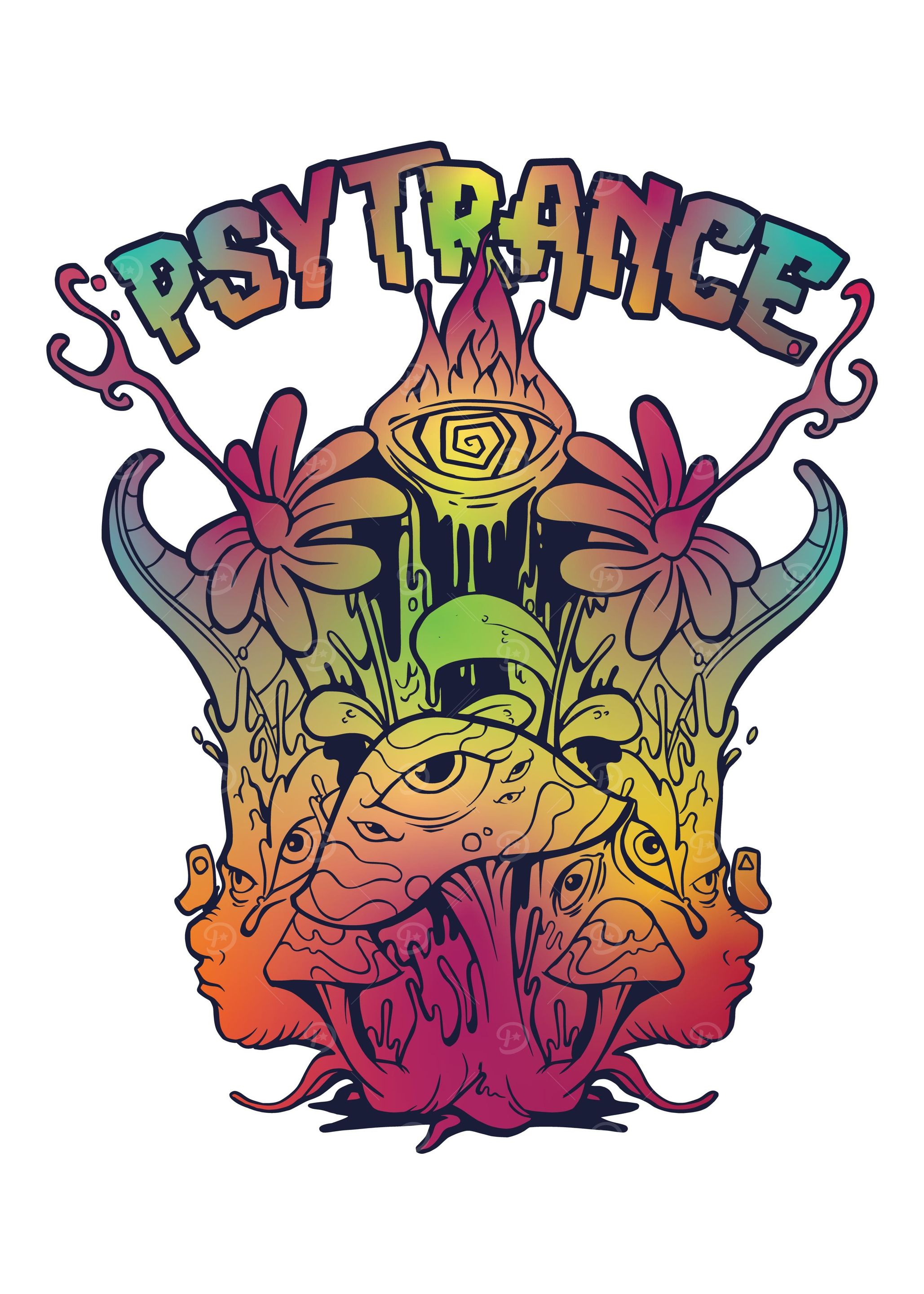 Psytrance with mushrooms