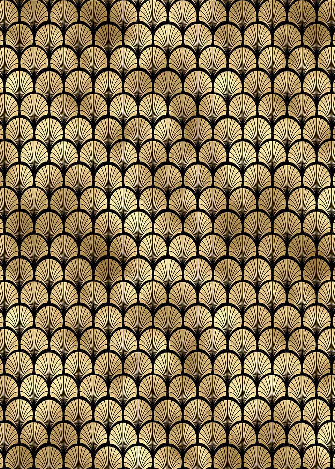 Muster Deko Formen Gold