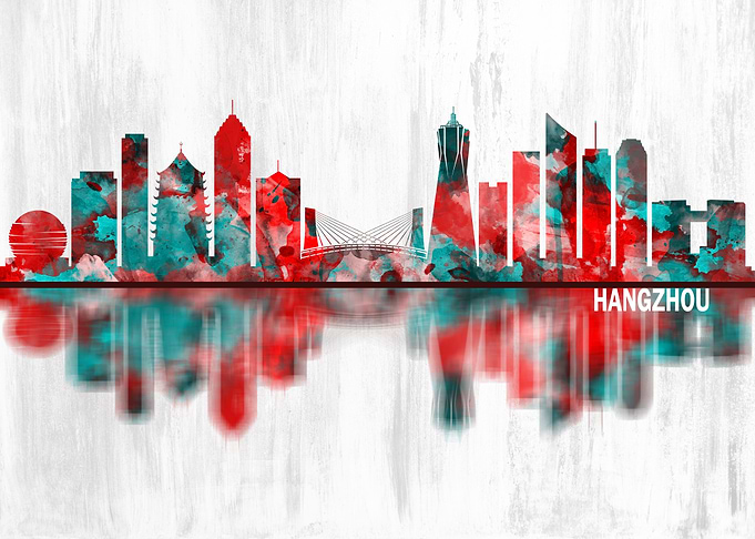 Hangzhou China Skyline