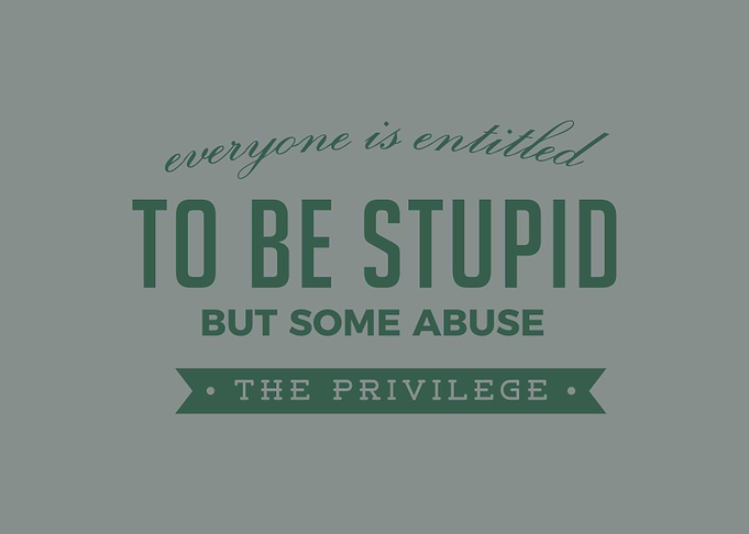 Everyone is entitled