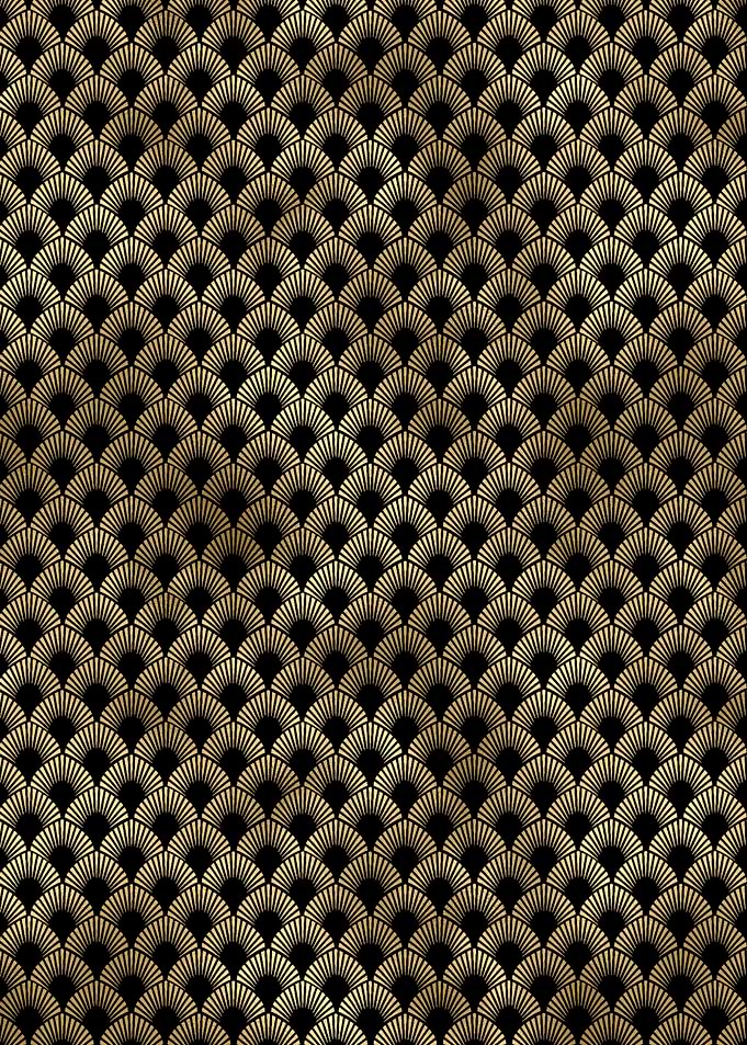 Deko Gold Schwarz