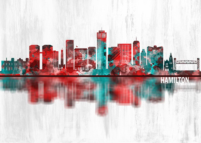 Hamilton Canada Skyline
