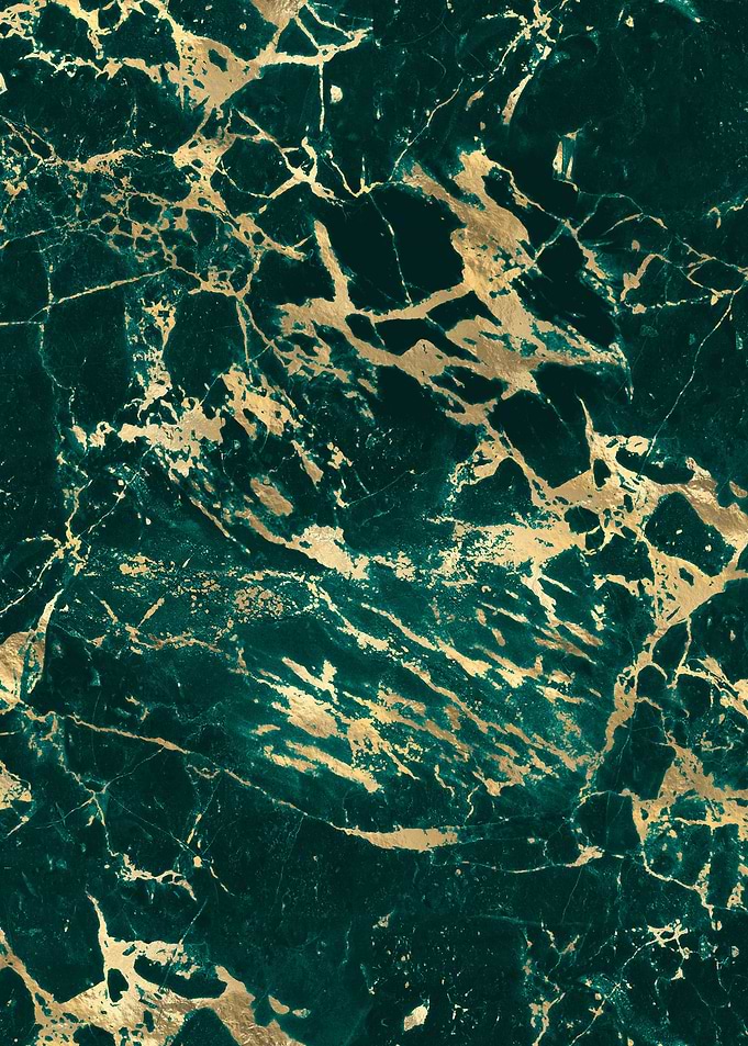 Teal Gold Marble 04