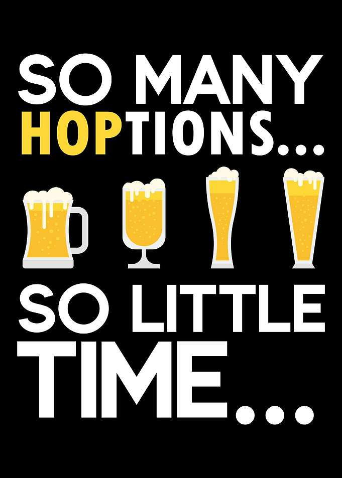 So many hoptions beer