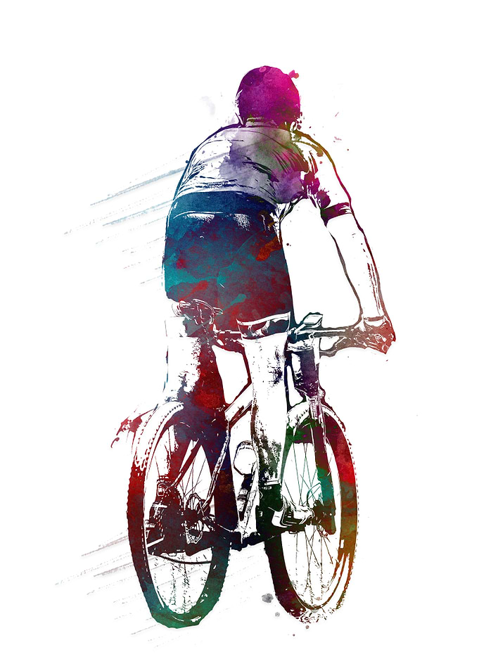 Cycling sport art