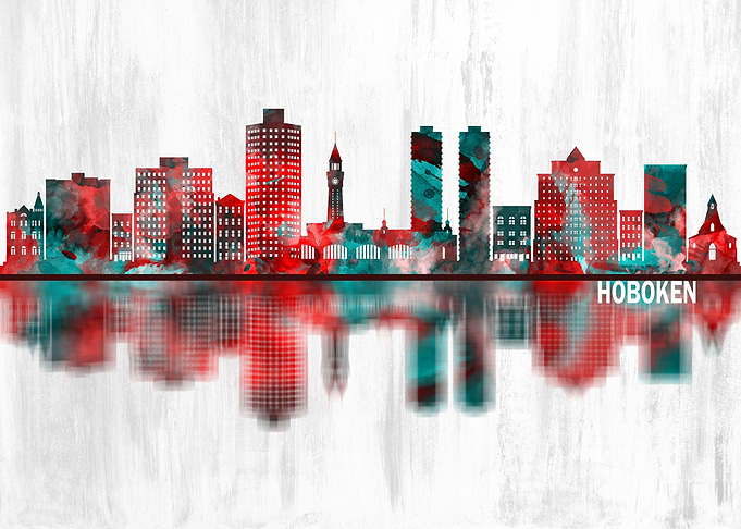 Hoboken New Jersey Skyline