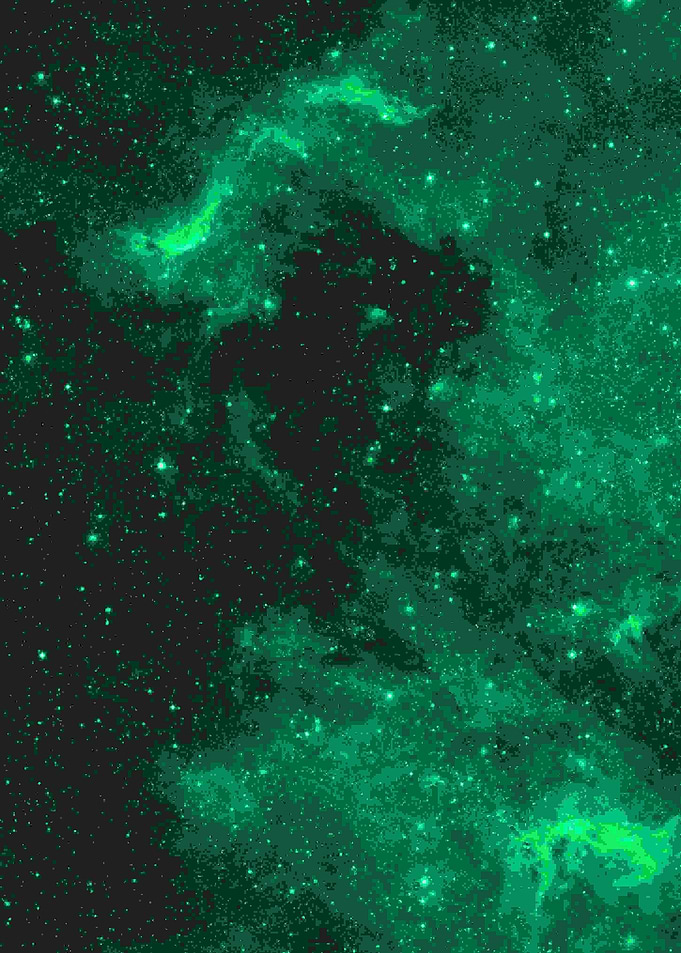 Stars Starry sky green