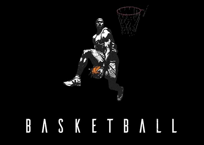 Dunking Basketball Player