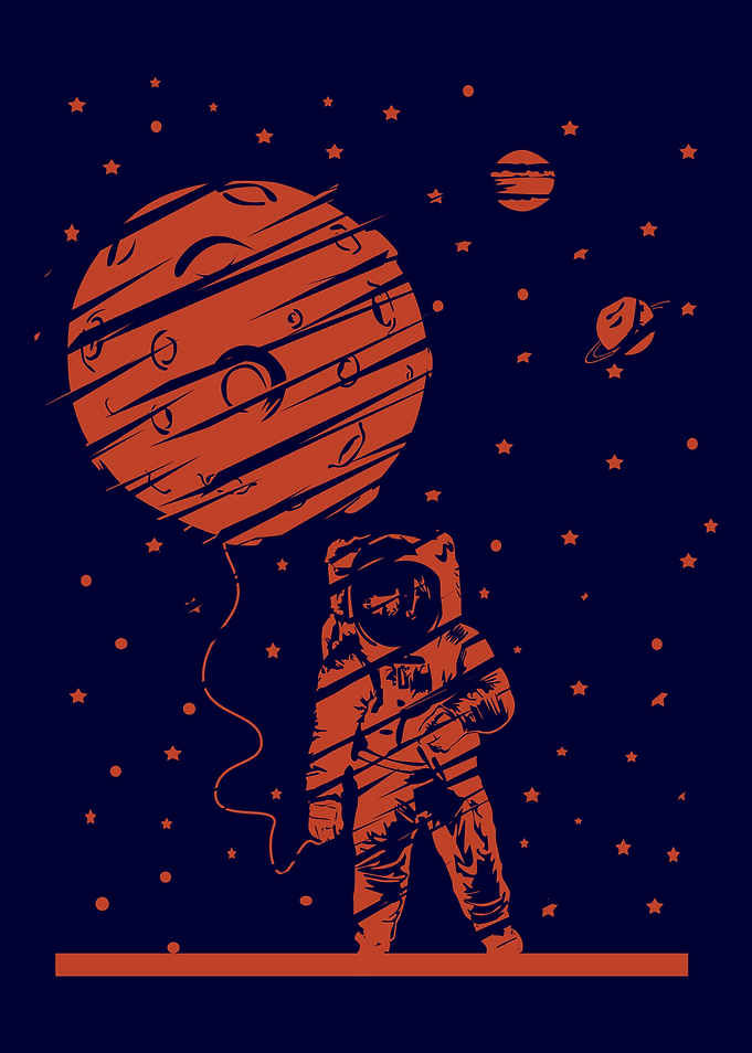 Astronaut With The Moon