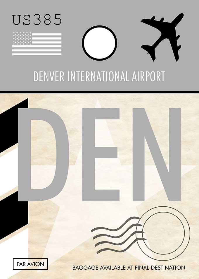 AIRPORT TAG Denver Airport