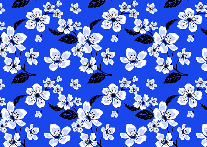 Blue Sakura Cherry Blossom