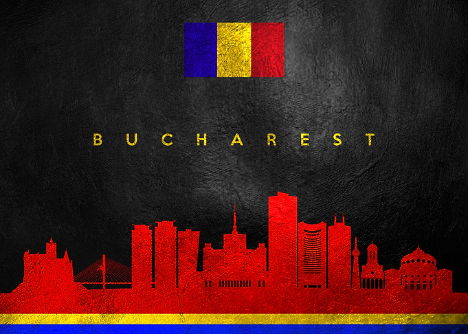 Bucharest Romania Skyline