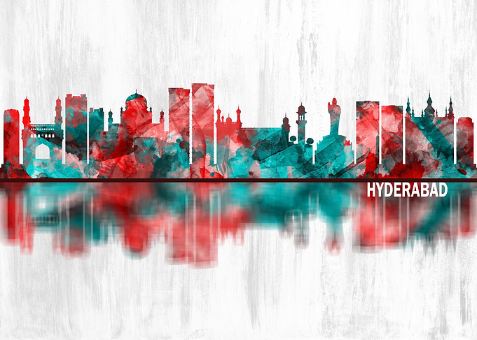 Hyderabad India Skyline