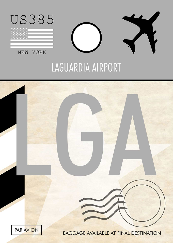 LGA AIRPORT TAG