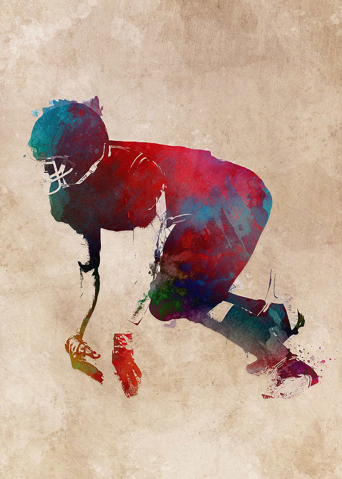 American football player