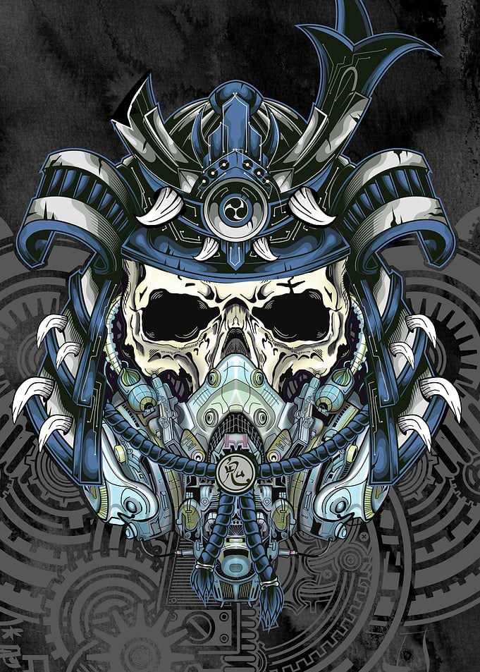 Oni Mecha samurai