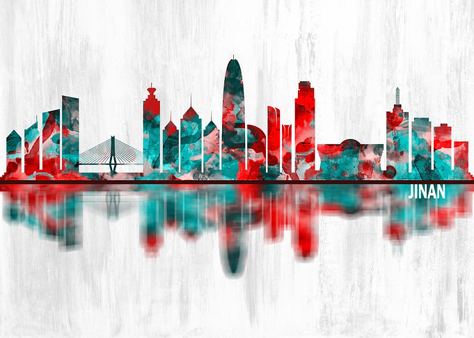 Jinan China Skyline
