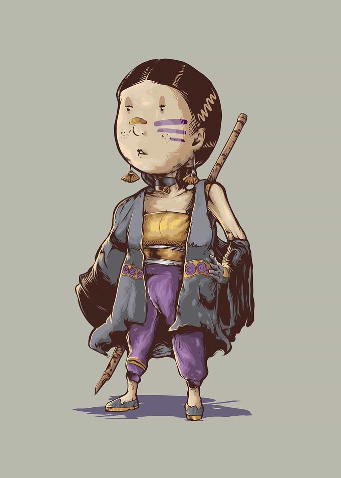 adventurer asian girl