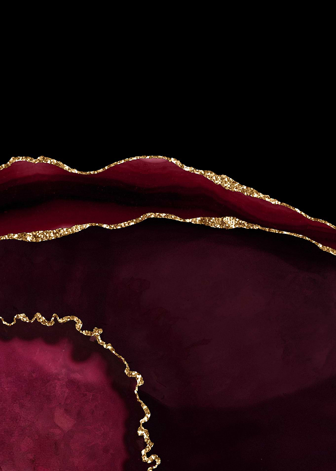 Burgundy Gold Agate 05