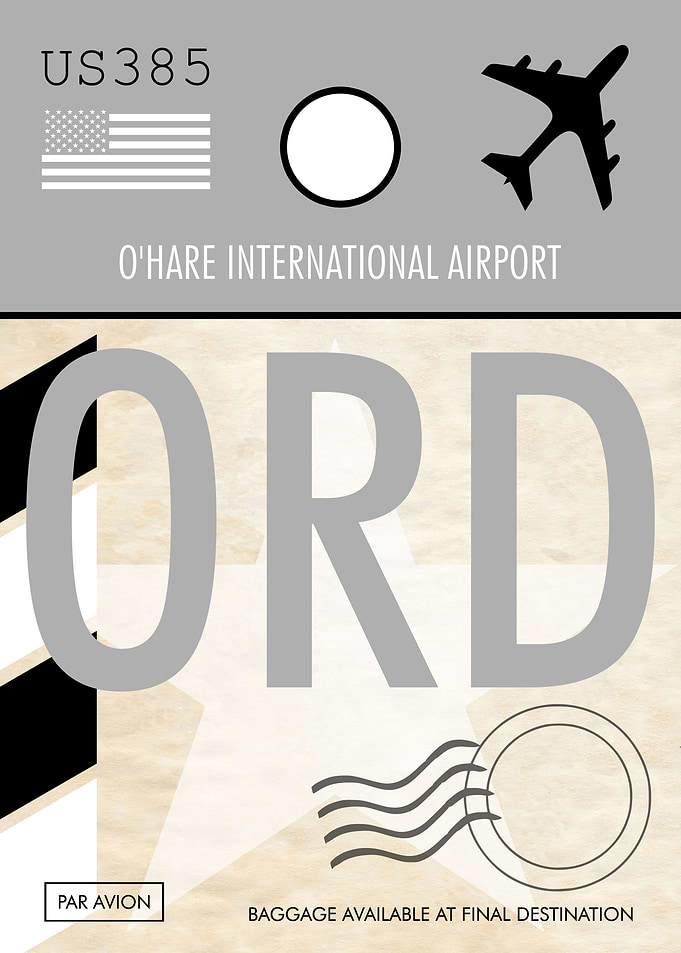 AIRPORT TAG OHARE AIRPORT