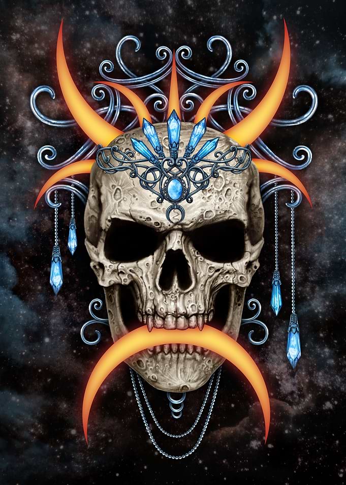 Dark Moon Skull