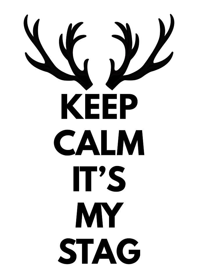Keep Calm and Its My Stag