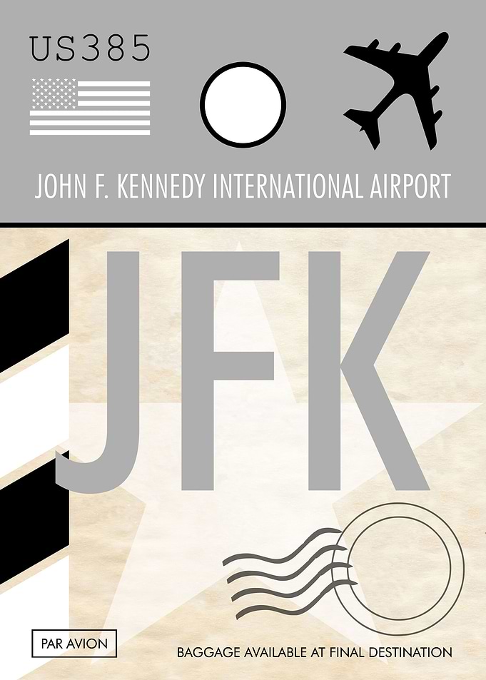 AIRPORT TAG New York JFK