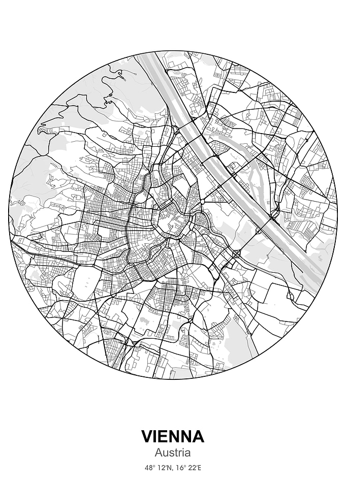 Vienna city map