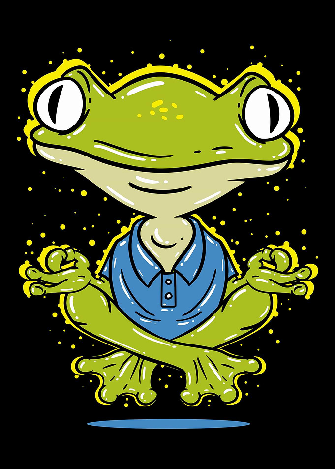 Frog In A Yoga Pose