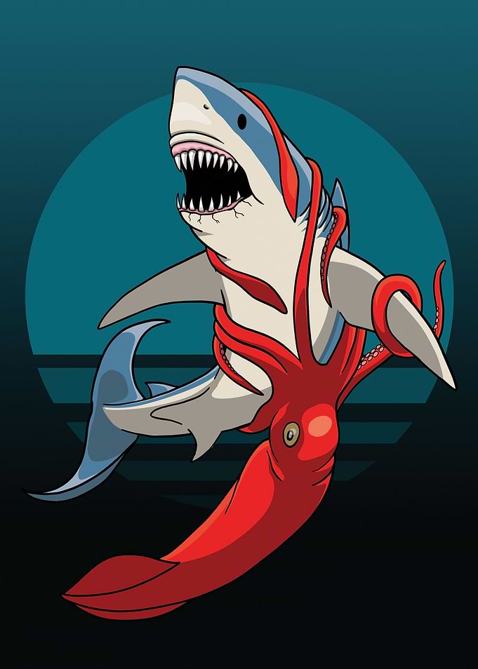 Shark vs Squid