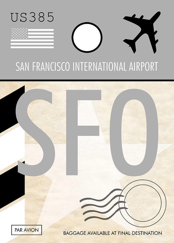 AIRPORT TAG SAN FRANCISCO