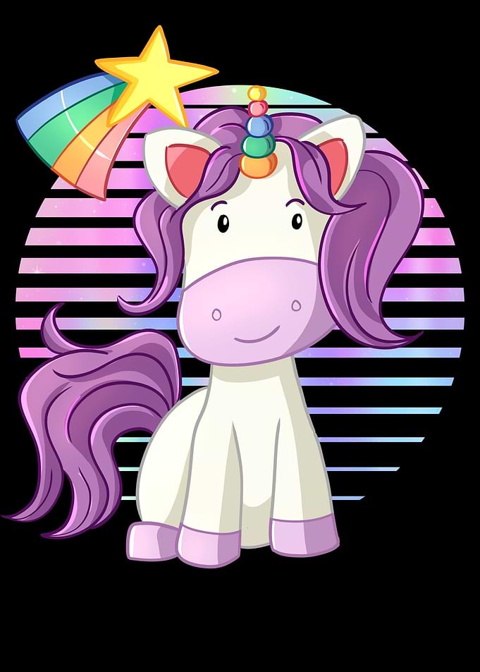 Sweet Unicorn with a Star