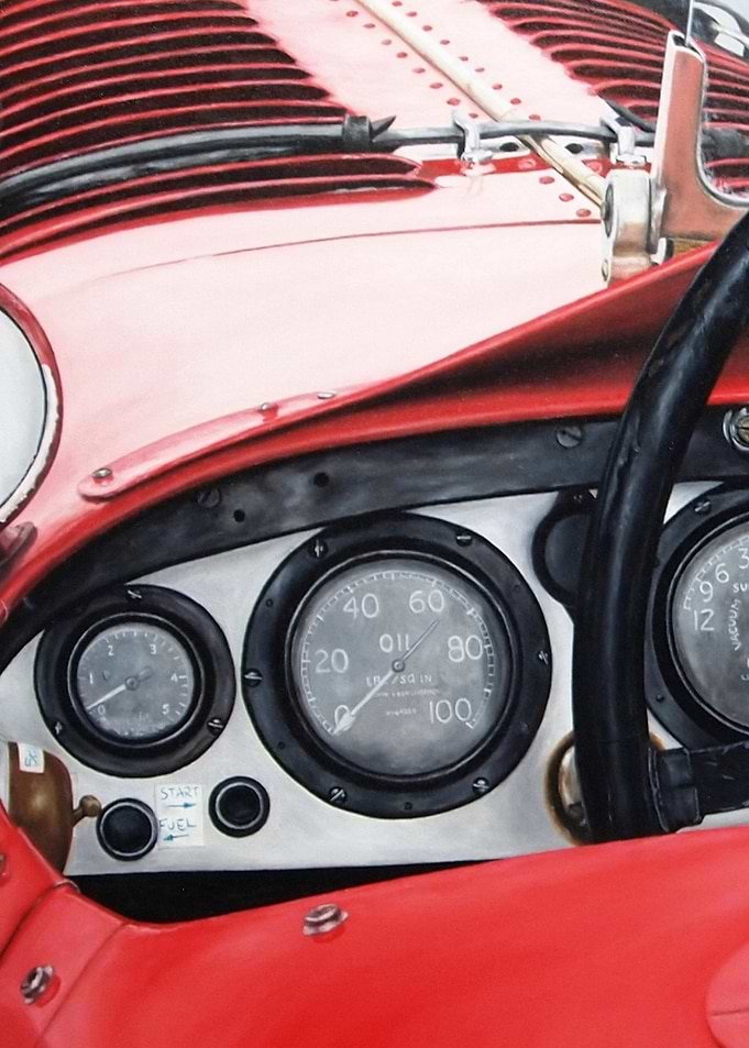Old Racing Red Car