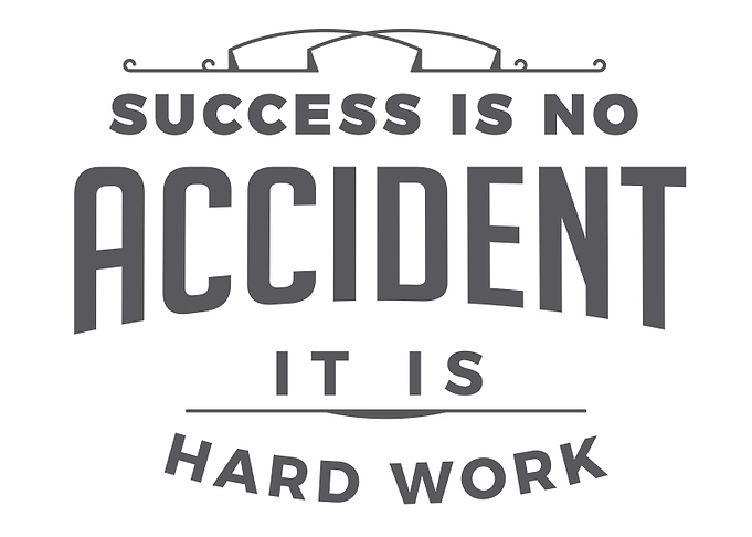 success is no accident