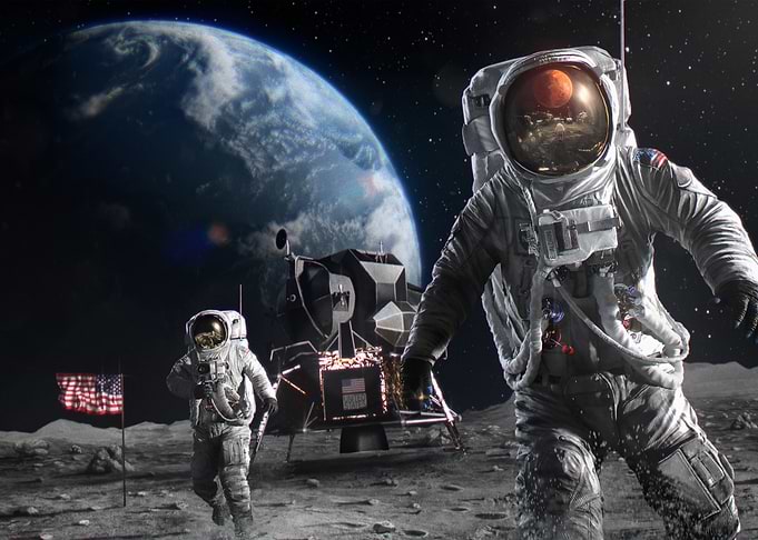 Spaceman Oddity Moon
