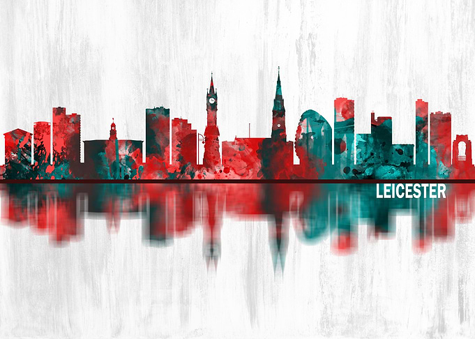Leicester England Skyline