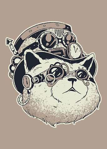 steampunk cat