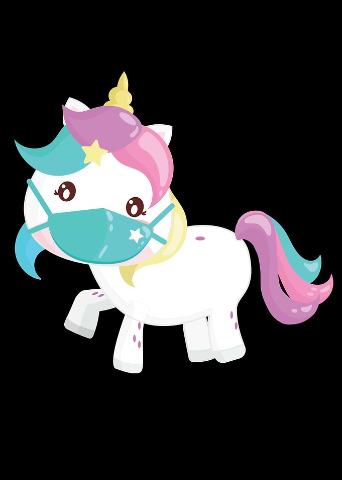 Unicorn Face Mask