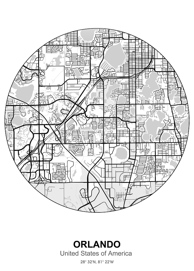 orlando circle map