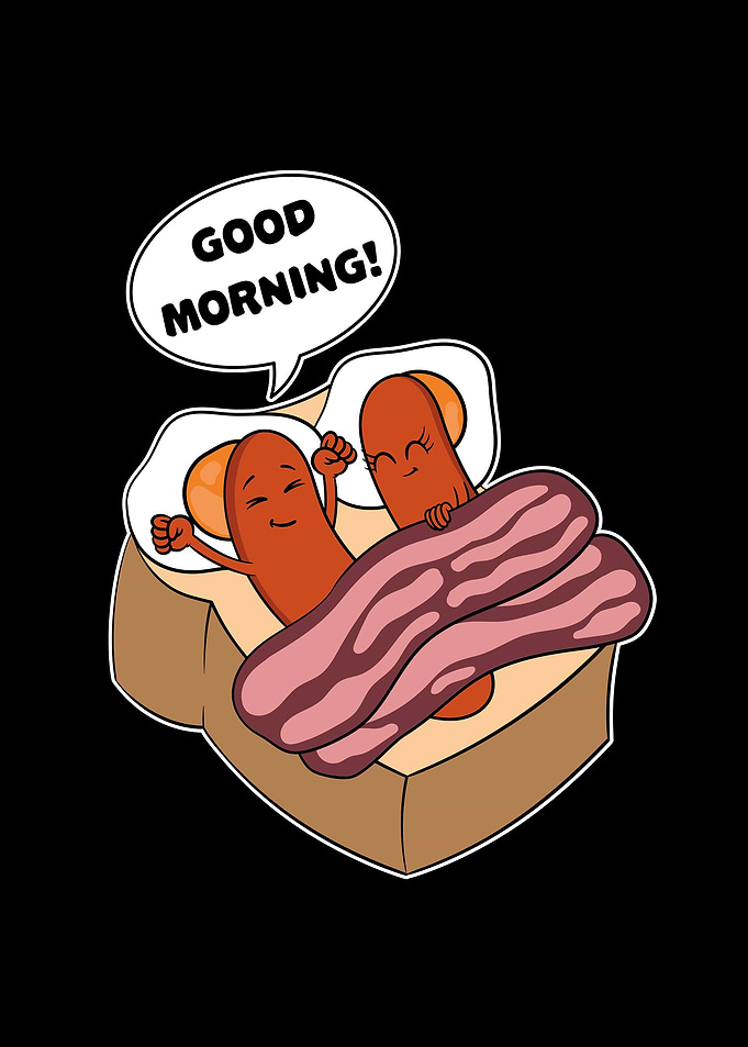 Funny Sausage Breakfast