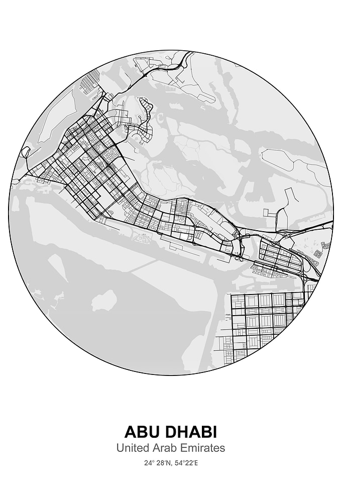 abu dhabi circle map