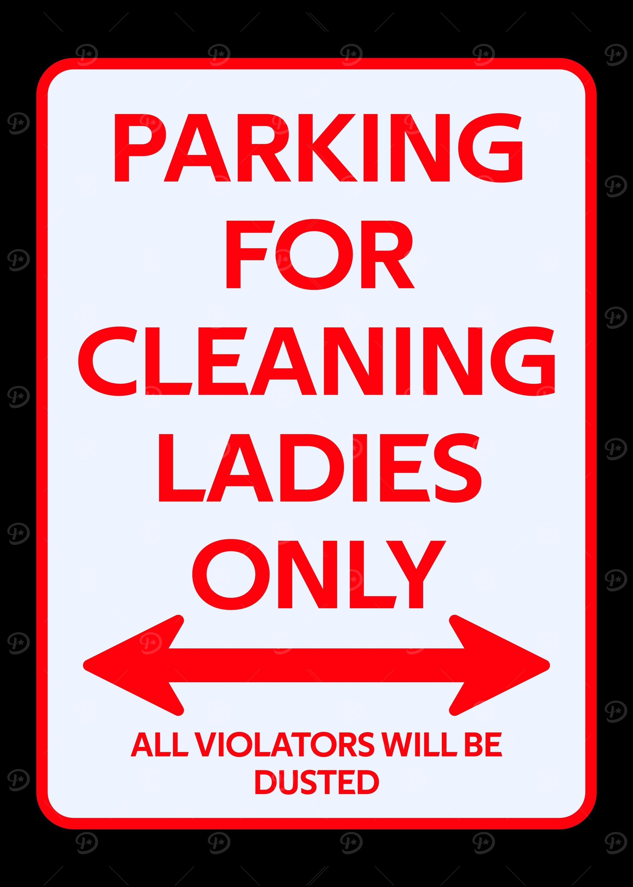 Housekeeper Parking sign