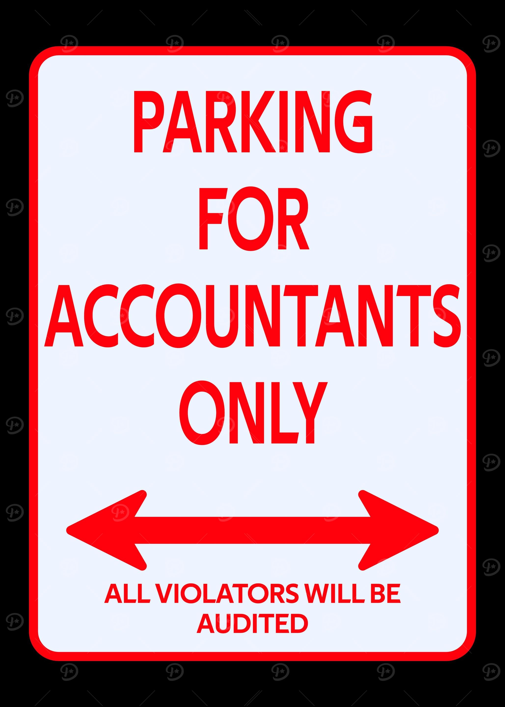 Parking accountants sign